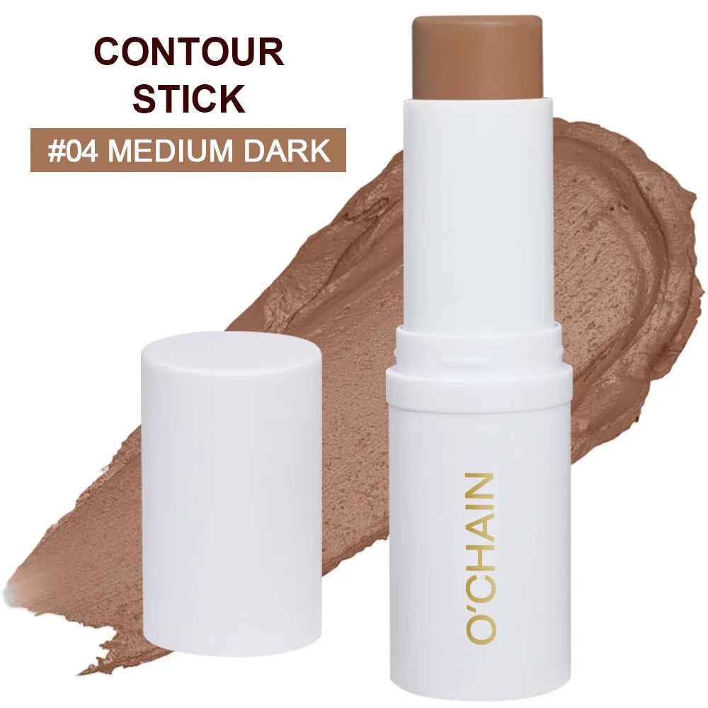 Contour Stick Cream Long-wear Lightweight Stick Easy to Sculpt Face Natural Concealer Bronzer Contouring Makeup Pen