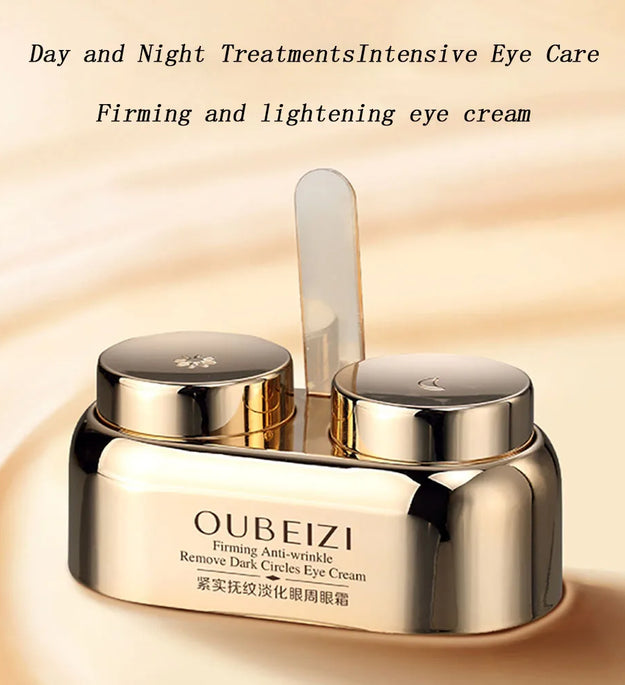 40g Day Eye Cream Night Eye Cream Double Skin Care Reduce Dark Circles Tightens Eye Contour Anti Wrinkle Eye Puffiness Eye Care