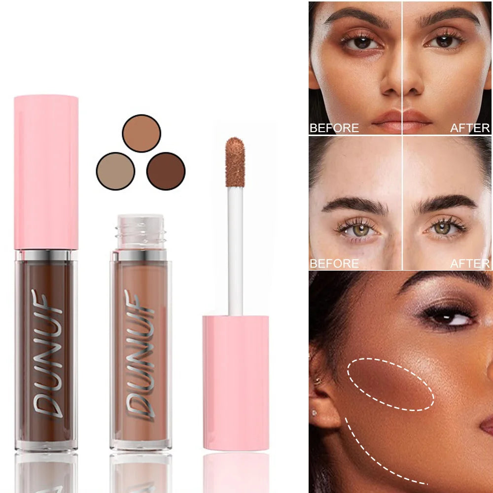 Liquid Contour Stick Natural Matte Highlighters Nose Shadow Cream Lasting Contouring Brighten Highlighter Face Makeup Cosmetics