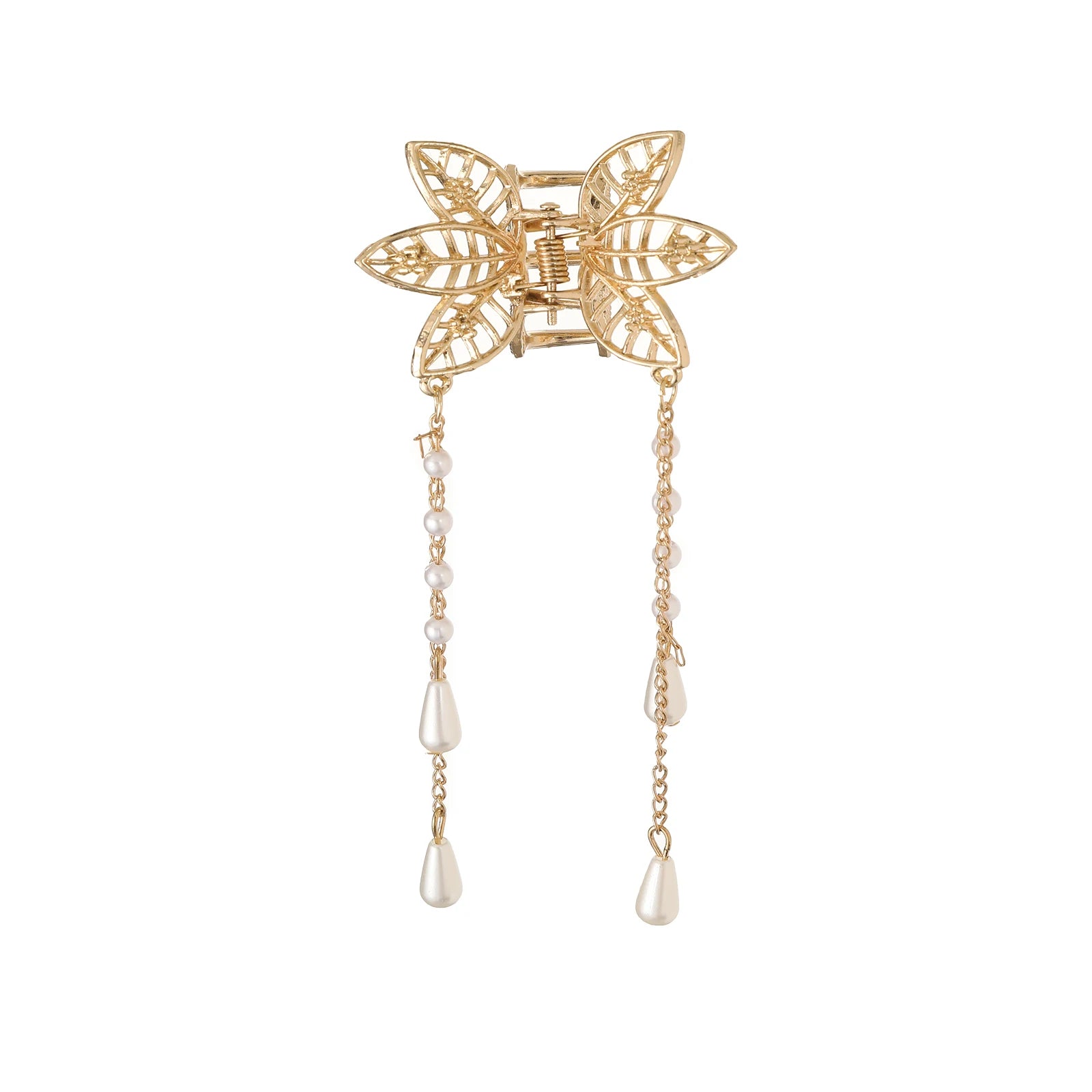 AWAYTR Shark Crab Clips Girls Hairpin Hair Accessories Korean Women Simple Hair Claw Clip Butterfly Pearl Tassel Hair Clip