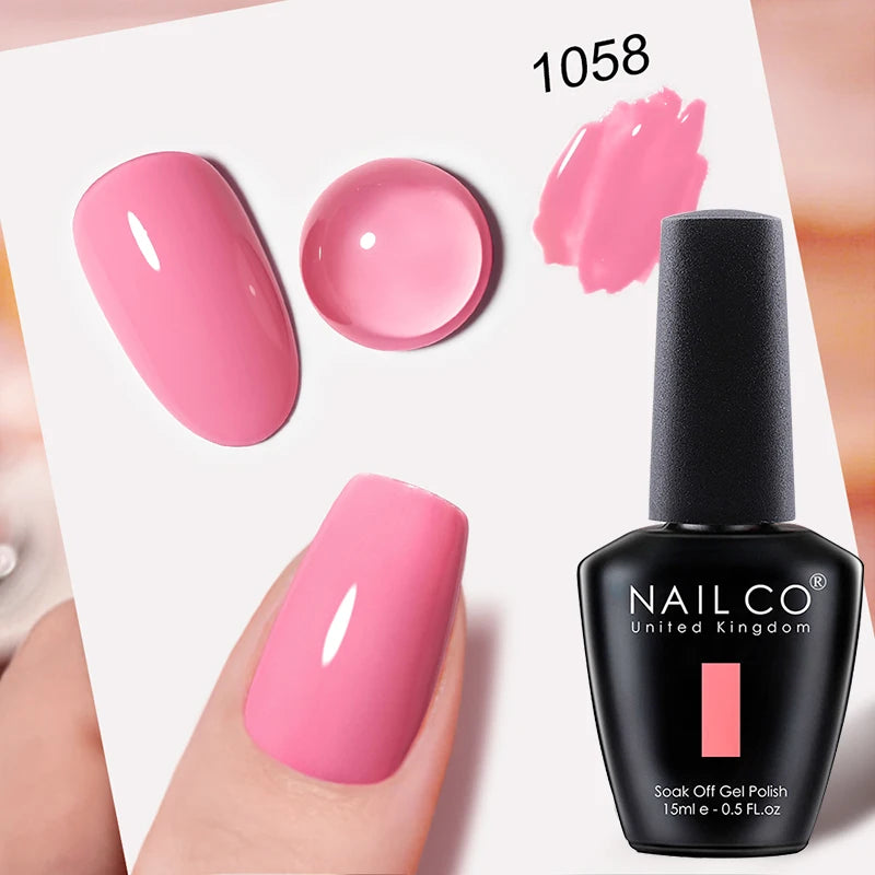 NAILCO 15ml Hema/TPO Free UV Gel Nail Polish Nail Art Manicure Nail Professionals Base Top Varnish Semi Permanent Vernis Nail