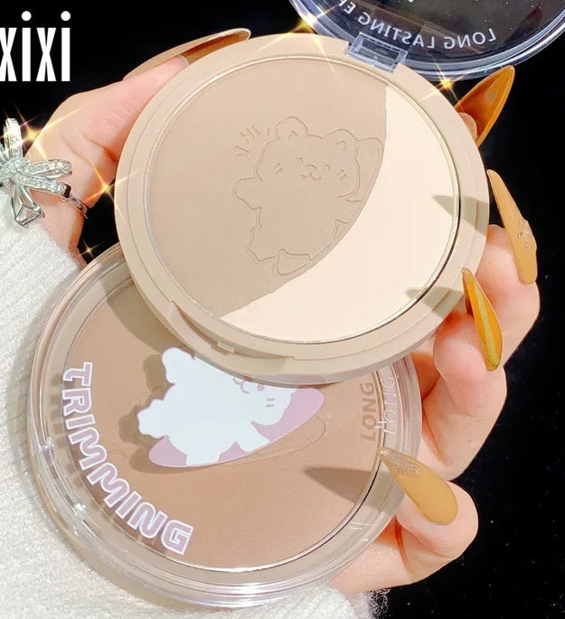 Three-dimensional Natural Trimming Plate Repair Highlight Make Up Face Powder Cosmetic Waterproof Contour Bronzer Powder Palette