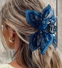 1pc new double-sided cashew flower love grabbing clip butterfly knot hair clip summer vacation shark clip fashion - BlissFully