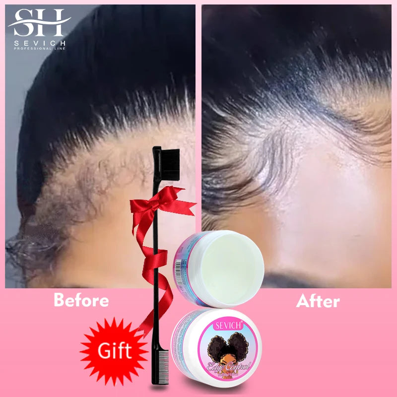 Edge Control Gel Set Hair Braiding Gel Biotin Anti Break Hair Wax Non-Greasy Hair Styling Cream Anti-Frizz Wax Stick For Wig - BlissFully