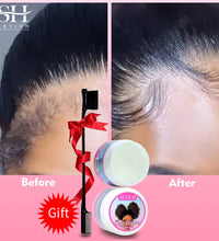 Edge Control Gel Set Hair Braiding Gel Biotin Anti Break Hair Wax Non-Greasy Hair Styling Cream Anti-Frizz Wax Stick For Wig - BlissFully