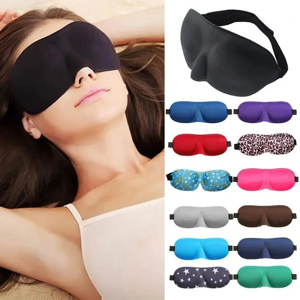 Soft 3D Contoured Sleeping Mask Breathable Eye Shade Comfortable Lightweight Eye Cover for Men and Women Night Travel Rest Aid - BlissFully