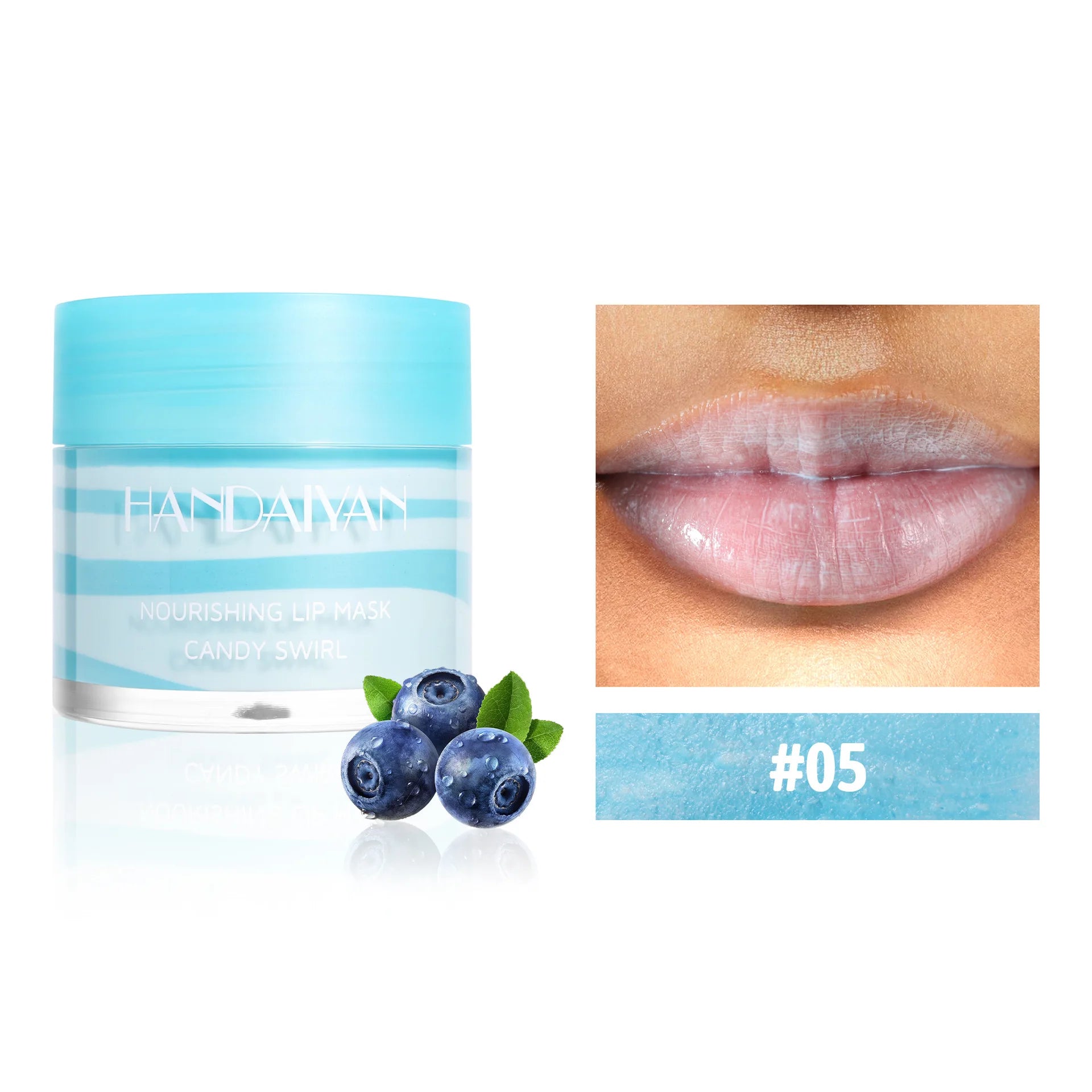 18g Strawberry Lip Balm Hydrating Lip Mask for Night Sleep Fades Lip Lines Plumps & Moisturizes Fruit-Infused Nude Lip Primer