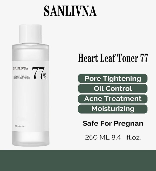 Heartleaf 77% Toner Natural Extract Houttuynia Cordata Moisturizing Refreshing Gentle Non-irritating Skin Care Products