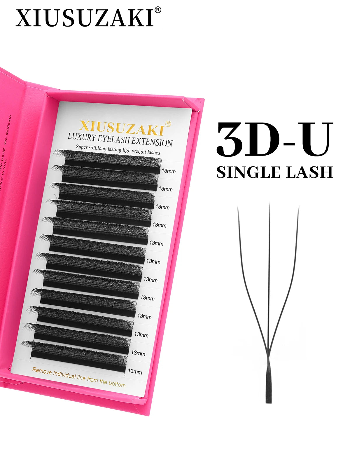 XIUSUZAKI  U-Shaped YY 3D 4D 5D W Eyelash Extensions New Style U/W Lashes Extension Mink Premade Volume Fans False Eyelashes