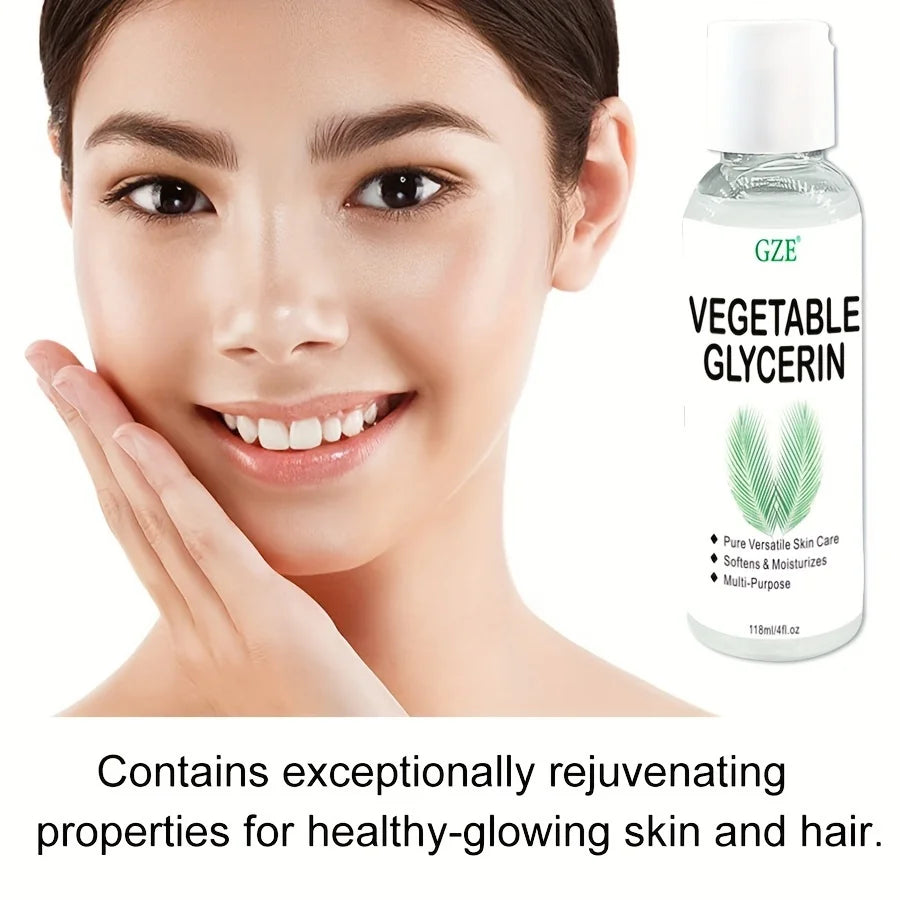 GZE Vegetable Glycerin, 100% Pure, Versatile Skin Care, Softening and Moisturizing, Multi-PURPOSE AND VERSATILE SKIN CARE - BlissFully