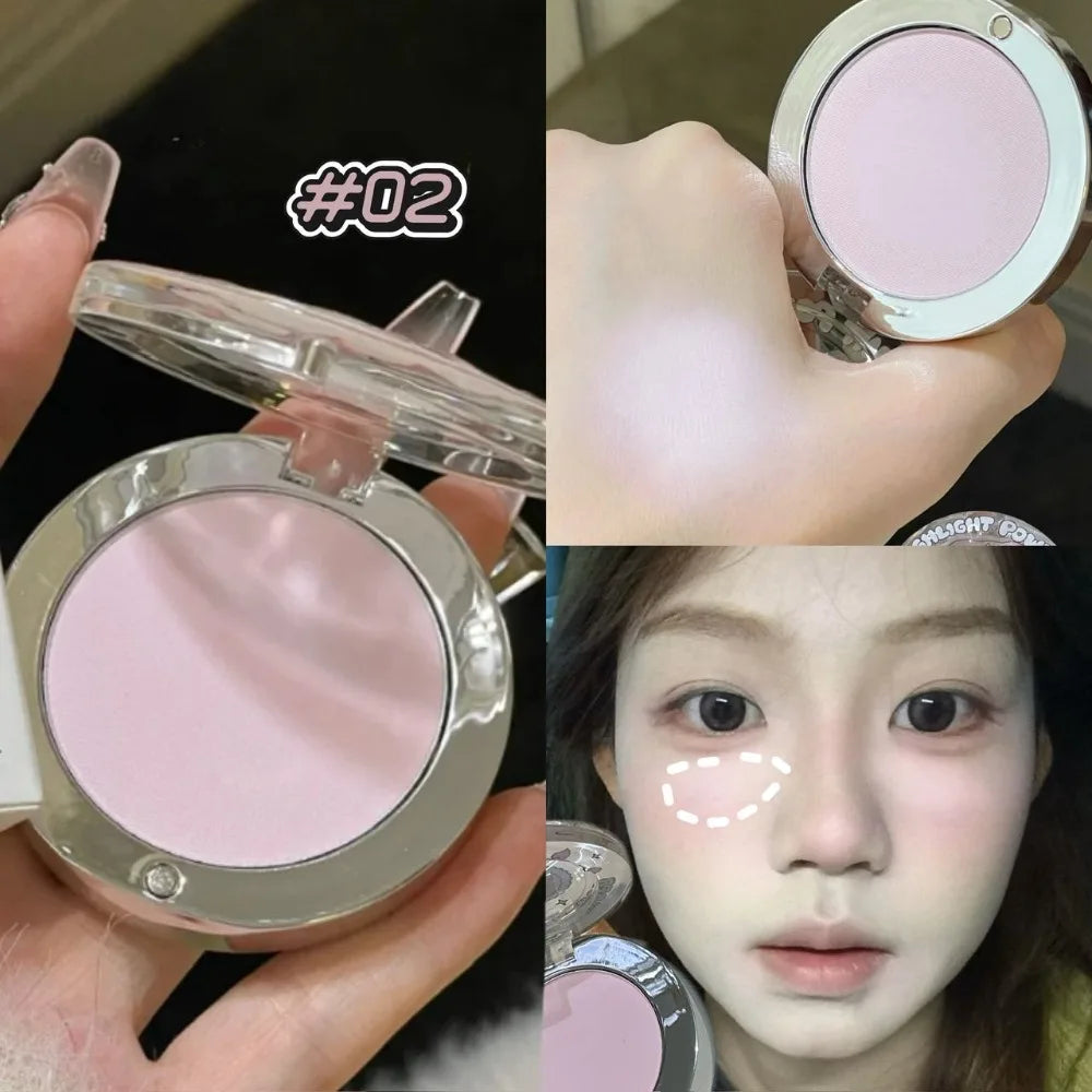 Sweet Dream Matte White Highlighter Powder Natural Korea Face Rouge Palette Contour Blush Brigthening Reparing Makeup Plate
