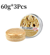 60g Natural Ginger Shampoo Soap Reduce Hair Loss Clean Dandruff Nourish Moisturize Scalp Improve Hair Quality Hair Care Product - BlissFully