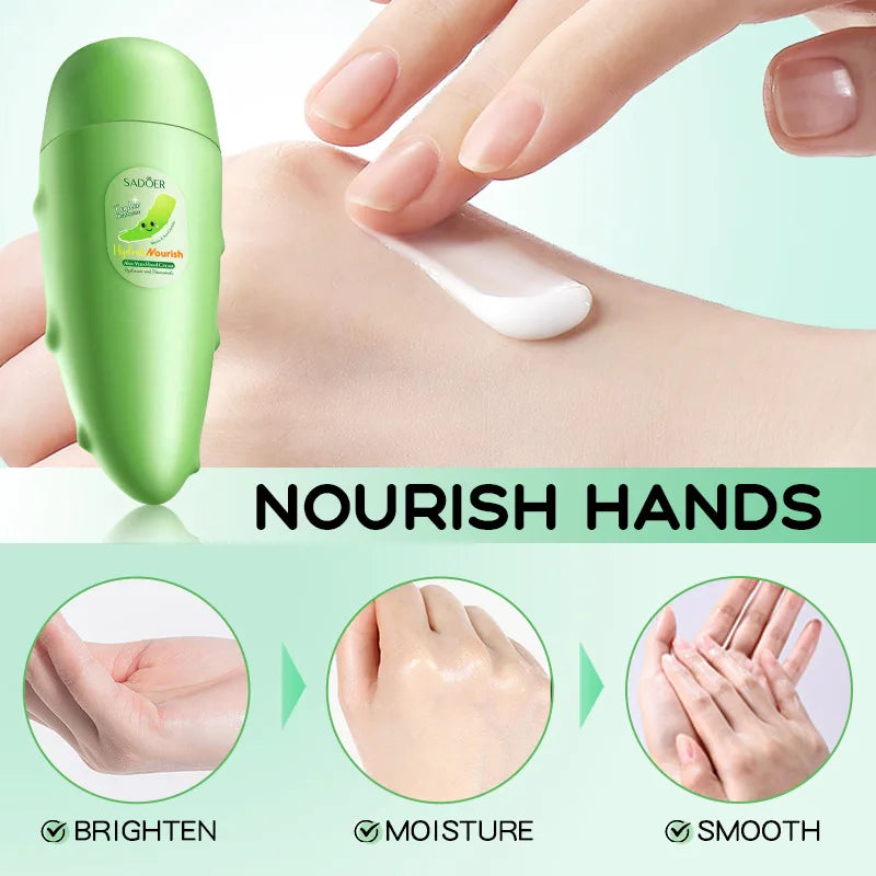 SADOER Mango Peach Aloe Vera Lemon Fruit Hand Cream Moisturizing Brightening Repairing Hand Creams For Hands Skin Care