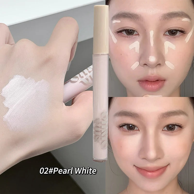 Matte Cement Grey Contouring Stick Liquid Silky Concealer Moisturizing Waterproof Pink Face Brightening Cream Nose Shadow Makeup