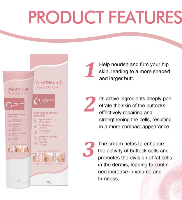 Butt Enhancement Cream Buttock Growth Enlargement Shaping Sexy Big Ass Prevent Fuller Sagging Nourishing Lift Hip Plump up Crea