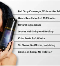 3-in-1 Hair Dye Shampoo  Quick Color Shampoo White Hair Quick Blackening Shampoo Oil Control Fluffy Shampoo Product Nourish Hair - BlissFully