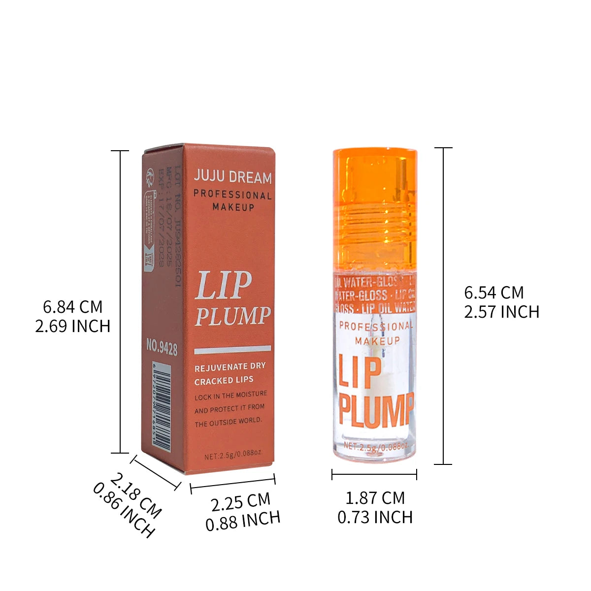 3-Pcs Lip Oil Plump Moisturizing Set – Pink Hydrating Gloss Long-Lasting Clear Liquid Lip Balm，Essential For Autumn And Winter