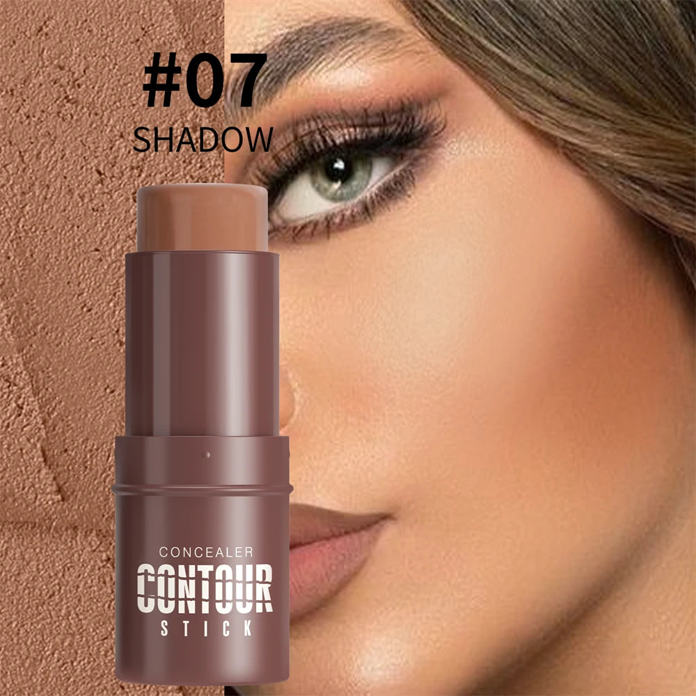 Shimmer Highlighting Bronzer Stick Face Brightening Concealer Pen Long Lasting Corrector Nose Shadow Face Contour Stick Cosmetic