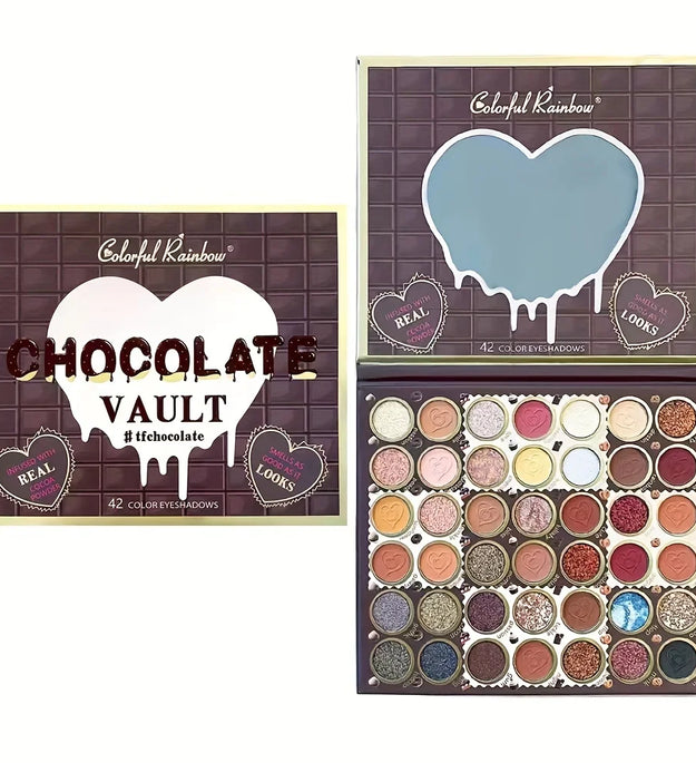 42 Colors Rainbow Eyeshadow Palette - Makeup Matte Metallic Shimmer Glitter Eye Shadow Palettes - Ultra Pigmented Powder Bright