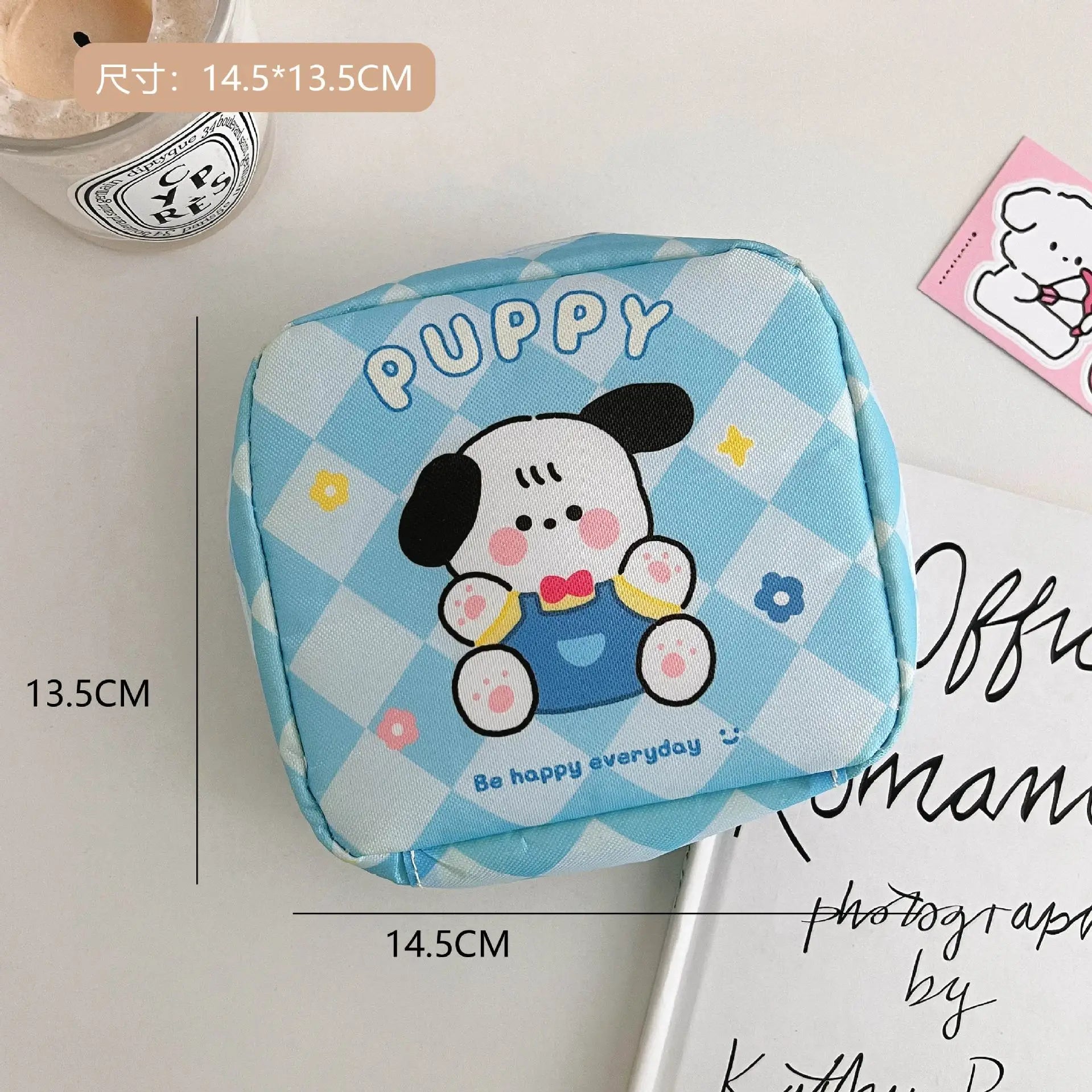 Women Sanitary Napkin Tampon Storage Bag Cute Sanitary Pad Pouches Portable Makeup Lipstick Key Earphone Data Cables Organizer