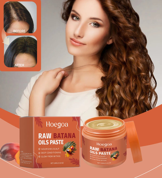 Damaged Repairing Hair Mask Organic Batana Oil Dry Hair End Repair Hair Anti-Loss Smoothing Treatment Hair Conditioner Hair Care - BlissFully