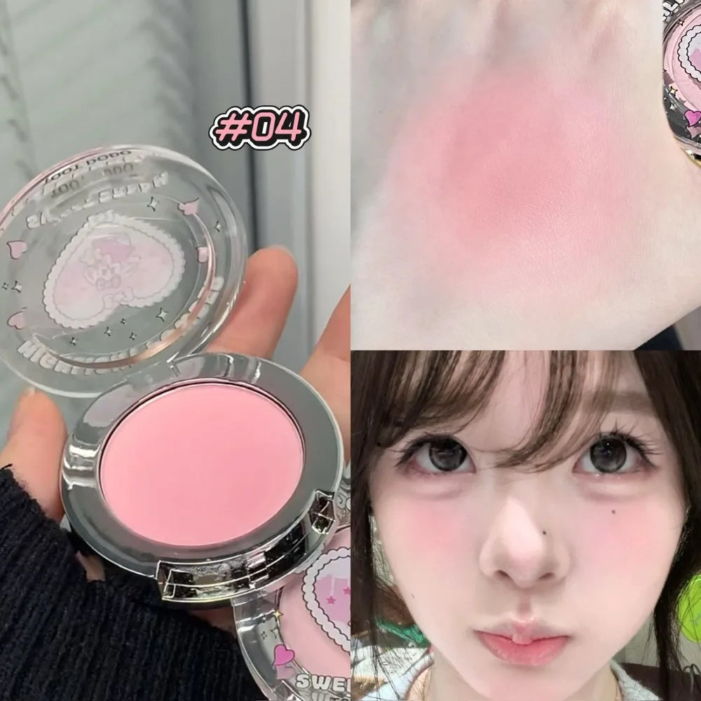 Sweet Dream Matte White Highlighter Powder Natural Korea Face Rouge Palette Contour Blush Brigthening Reparing Makeup Plate