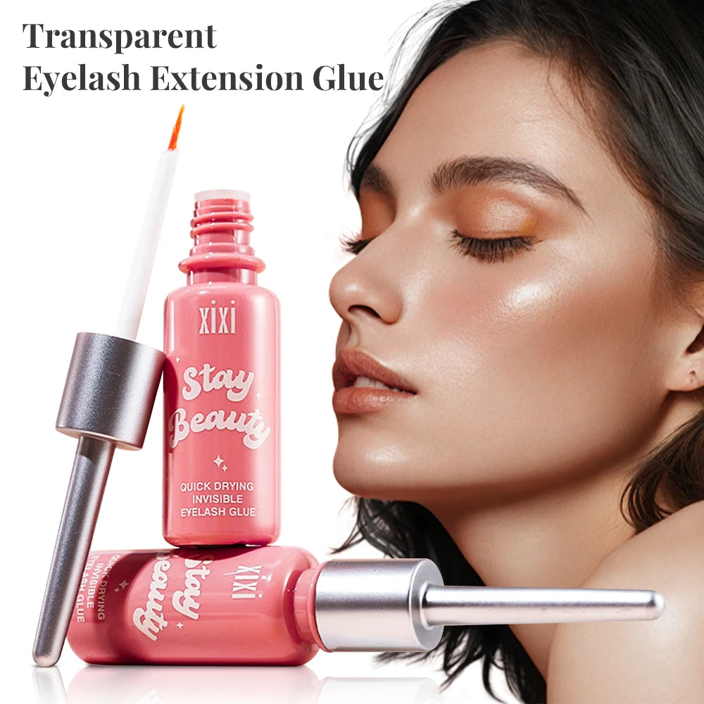Eyelash Extension Glue Long Lasting Makeup Lashes Extension Glue for Eyelashes Waterproof Fast Dry Transparent Eye Lash Glue