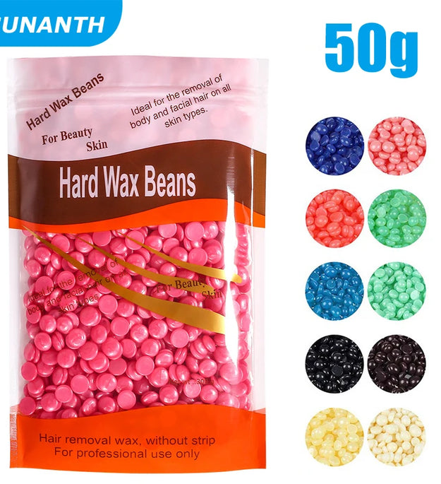 50g Brazilian Hard Waxing Wax Beans Fast Waxing Machine Hot Film Painless For Body Hairs Removal Beans Unisex Hair Removal