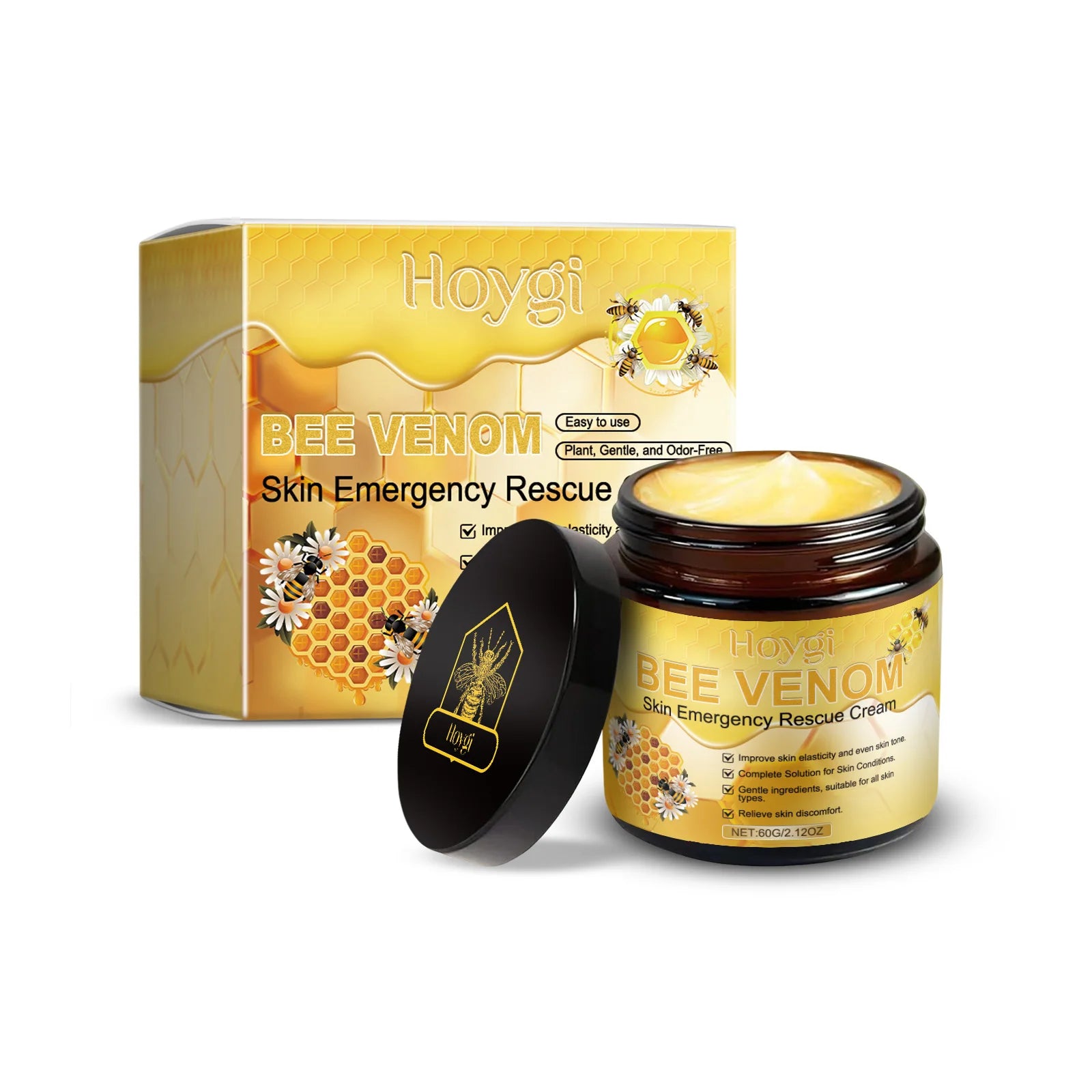 Bee Venom Cream Relieves Redness Repair Damage Skin Strengthens Skin Barrier Deep Moisturizing Skin Care Nourishing Body Cream - BlissFully