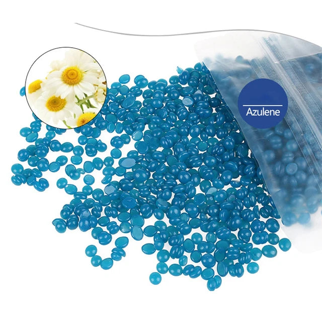 500g Hard Wax Beans Solid Hair Remover No Strip Depilatory Hot Film Wax Bead Hair Removal for Full Body Bikini Face Leg Eyebrow