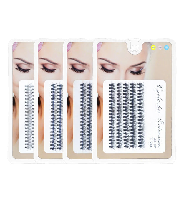 40/30D/20D/10D Mink Super Cluster Eyelash Extension Natural 3D Russian Volume Faux Eyelashes Individual Lashes Makeup Cilia Cili