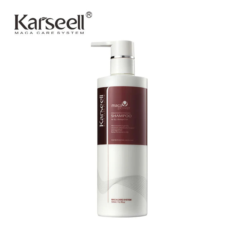 Karseell 500ml Argan Oil Shampoo Herbal Extract Moisturizing Smooth Shampoo for Dry and Damaged Hair - BlissFully