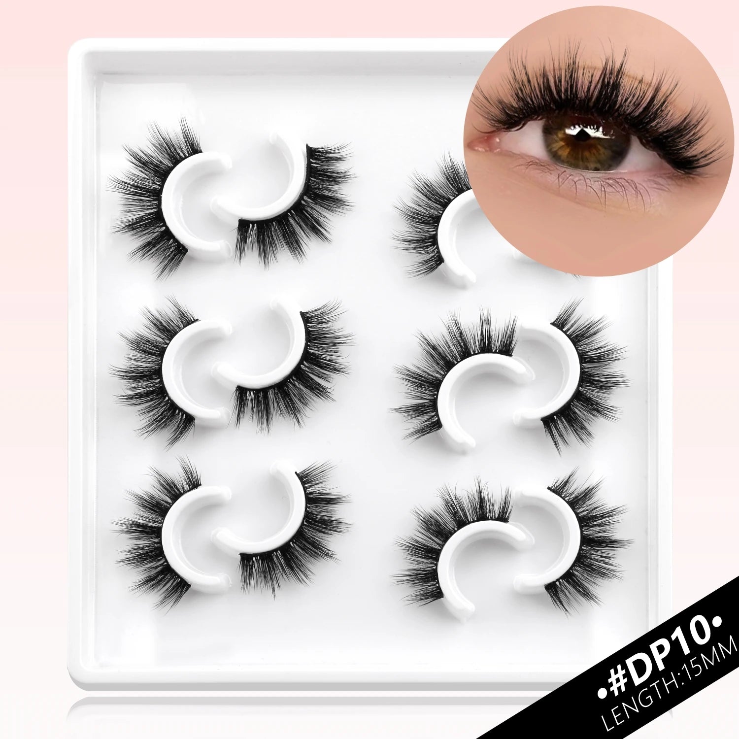 Veltrinay False Eyelashes Cat Eye Lashes Wispy Strips 3D Mink Lashes Fake Eyelashes Fluffy Volume Dramatic Fake Lashes Makeup