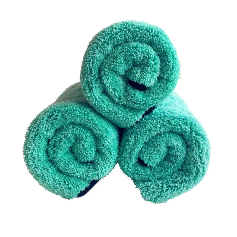 Coral Velvet Towel 80/20 Polyester Brocade Microfiber Long Hair Self-Weight Water Collection Polishing Towel 1200 Grams Of Pumi - BlissFully