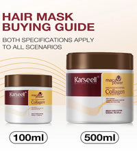Karseell Collagen Hair Treatment Deep Repair Conditioning Argan Oil Hair Mask Essence for Dry Damaged Hair 100ml/500ml - BlissFully