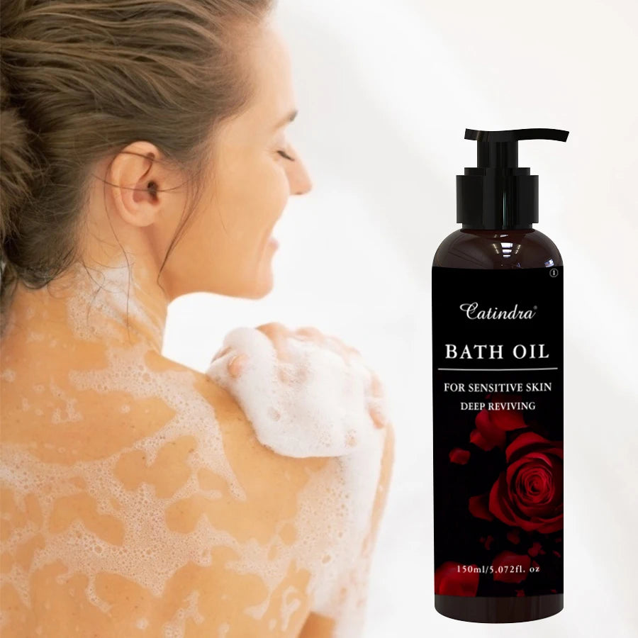 Moisturizing Bath Essential Oil Deep Cleansing Exfoliating Moisturizing Skincare Bath Oil Products to Brighten Skin Stone 150ml