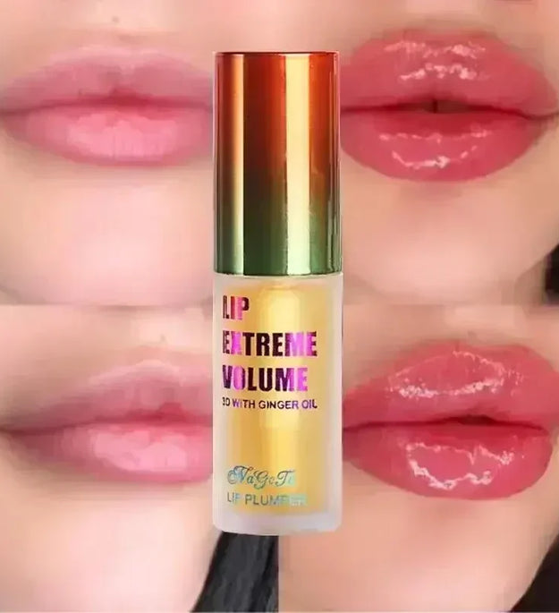 1/2Pcs Ginger And Mint Lip Plumper Oil Radiant,Plumping Lip Volumizing Serum for Smoother,Fuller Lips for Youthful and Sexy Look