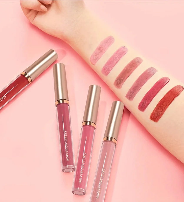 Matte lip gloss AB two sets, not stained with cup mouth red lip gloss