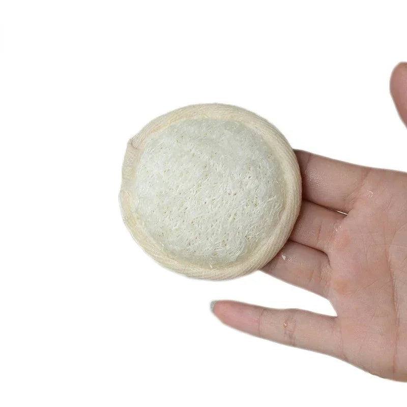 Natural Loofah Body Bath Brush - Reusable Exfoliating Scrubber with Soft Bristles Loofah Sponge for Face And Body Cleaning