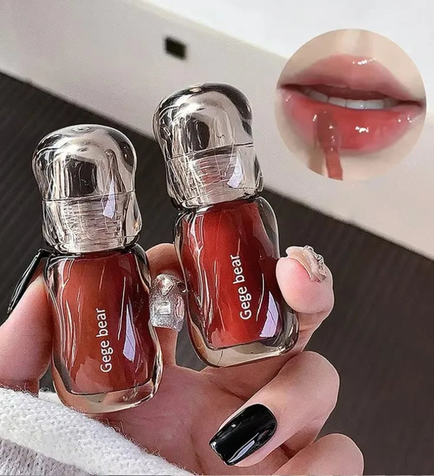 GegeBear Crystal Clear Lipgloss Hydrating Water Liquid Lipstick Light Lip Tint Plumping Non-stick Cup Lips Makeup Women Cosmetic