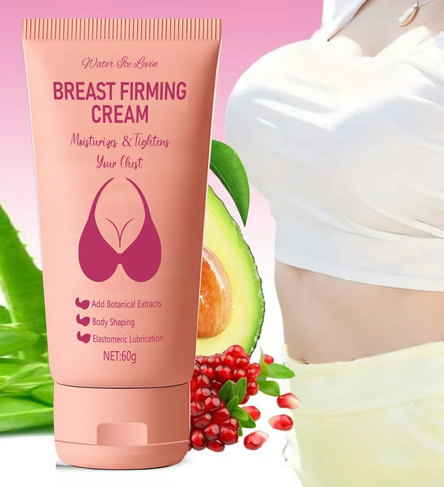 Breast Firming Cream with Collagen & Hyaluronic Acid, Moisturizes & Tightens, Body Shaping, Shea Butter, Botanical Extracts.