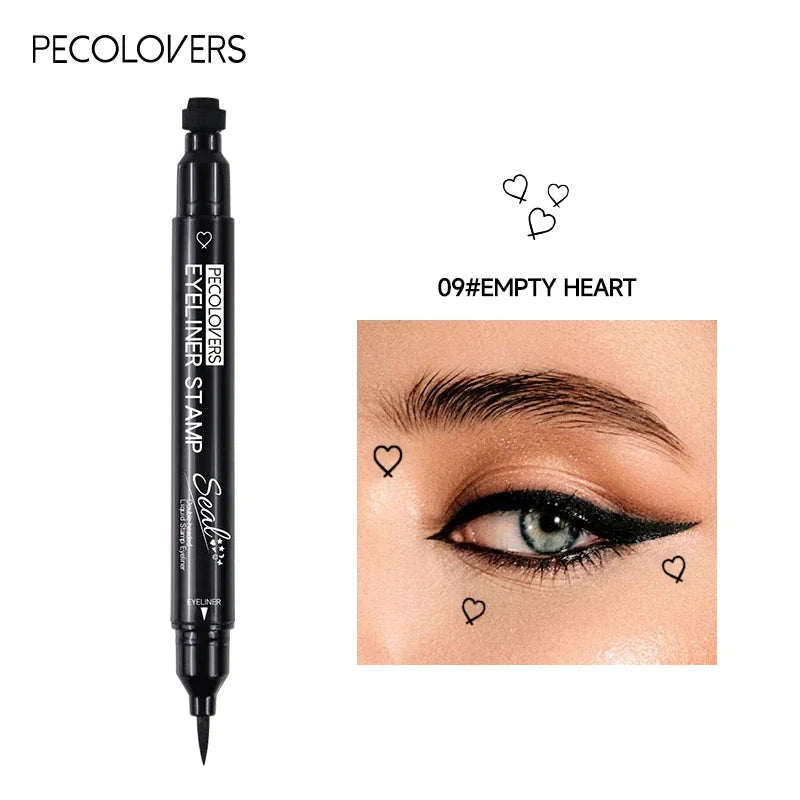 1PC Double-head, Waterproof, Smooth Finish, Quick Eye Makeup, Stamp Eyeliner, Create A Charming Halloween Christmas Eye Makeup