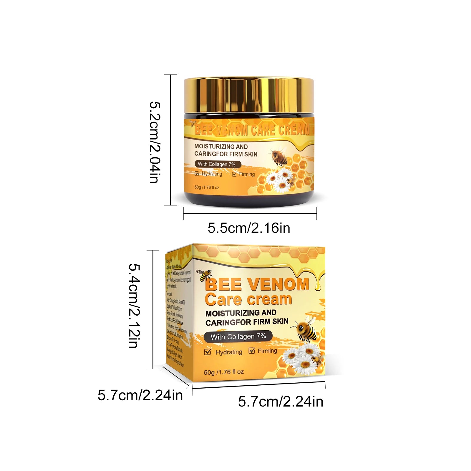 Bee venom moisturizing facial lifting, firming, reducing fine lines, eye bags, whitening and skincare gift box for women - BlissFully