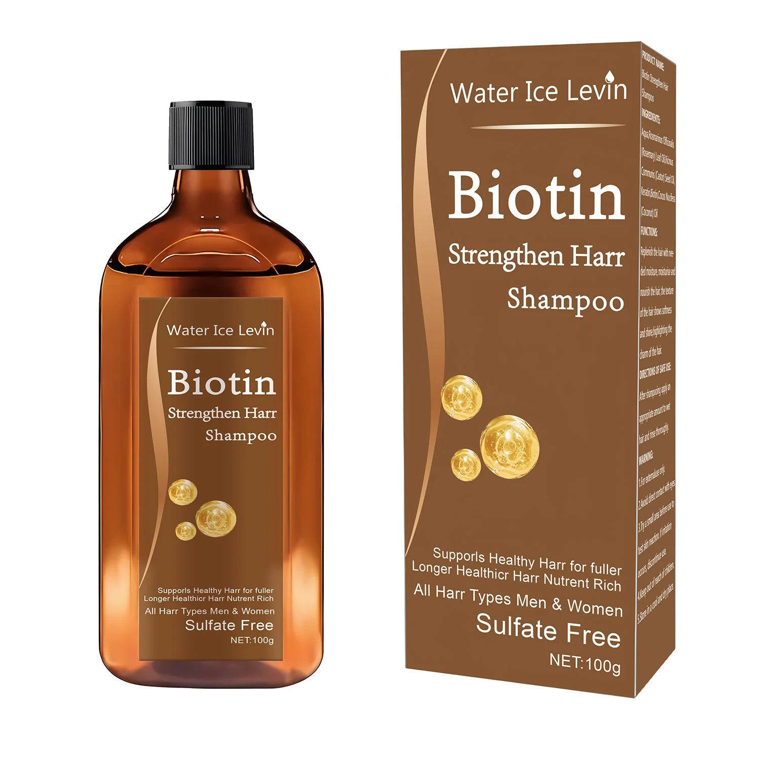 Biotin hair Growth shampoo anti-hair loss treatment for men and women rapid thickening and re-oil beauty health - BlissFully