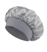 1pcs Soft Silk Satin Lined Bonnet Large Satin Hair Bonnet Household Sleep Shower Cap Hair Wrap Cover for Long Hair Salon Tool - BlissFully