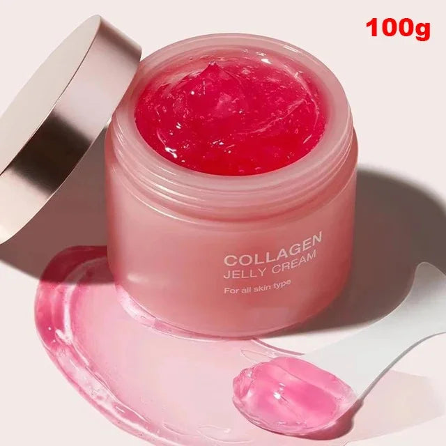 100g Jelly Face Cream Collagen Soft SPA Nourishing Moisturize Face Shrinks Pores Remove Comedones Jelly Essence Korean Skin Care - BlissFully