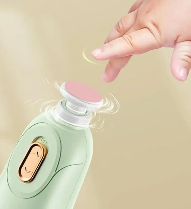 Convenient Electric Baby Nail Trimmer Safety 6 Grinding Heads Baby Nail Grinder Child's Silent Newborn Nail Clippers Gift