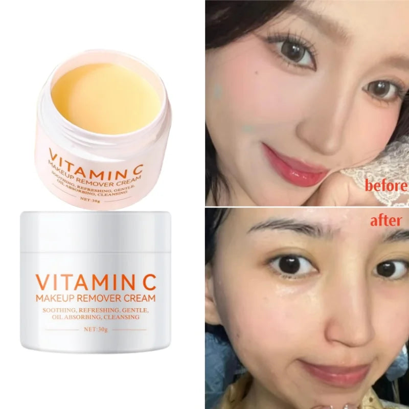 Vitamin C Multi-effect Cleansing Balm Gentle Cleansing And Makeup Removal Deep Cleaning Non-greasy Brighten Moisturize Nourish