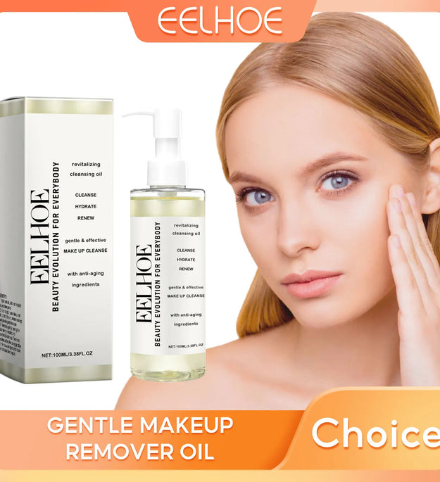 EELHOE Facial Cleansing Oil Gentle Sensitive Skin Makeup Remover Moisturizing Soothing Cleansing Liquid Skin Care Products 100ml