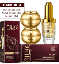 AILKE 24K Collagen Facial Whitening Set, Reduce Black Spots, Freckles, Brightening, Moisturizing Beauty Set For All Skin Types - BlissFully